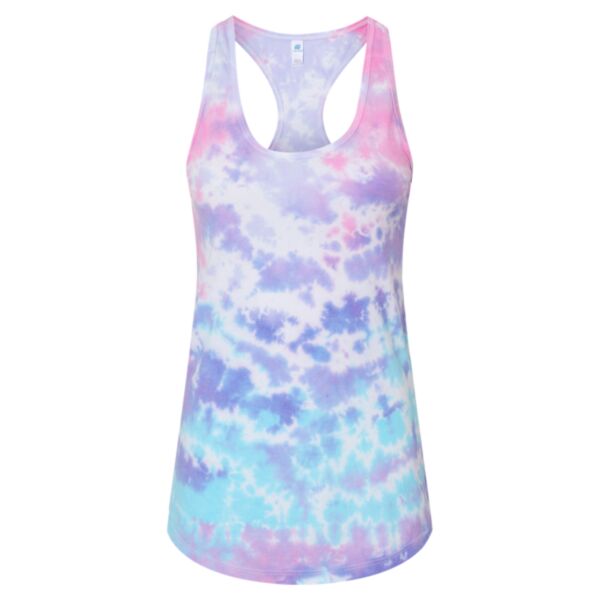 Women's Tie-Dyed Racerback Tank Top Thumbnail